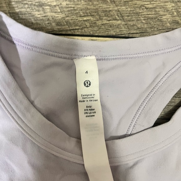 Lavender Lululemon tank top - Picture 2 of 4